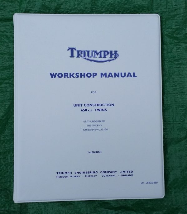 Triumph Workshop Manual 650 Motorcycles (ring-binder type)