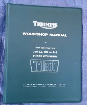 Triumph Workshop Manual T150 Trident Original Book