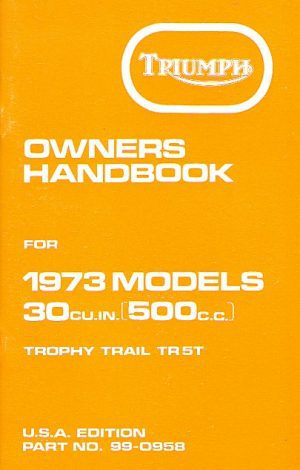 Triumph Handbook TR5T Trophy Trail