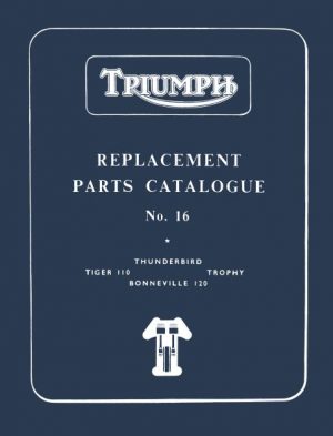 Triumph Pre Unit Parts Book 1959 to 1962