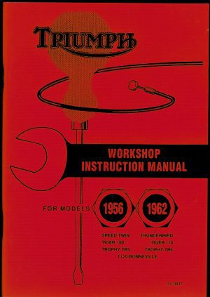 Triumph Workshop instruction Manual 650 Thunderbird T120 Bonneville T110 Tiger 100 Speed Twin