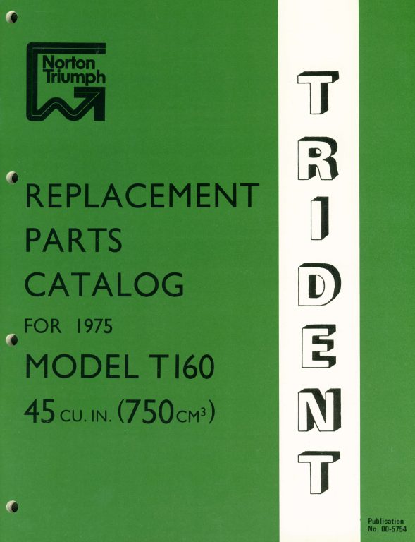 Triumph T160 Parts Book