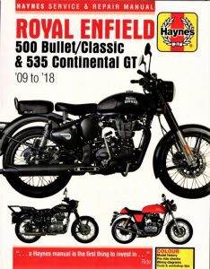 Haynes Manual For Royal Enfield 535 Continental GT, Bullet and Classic, Electra