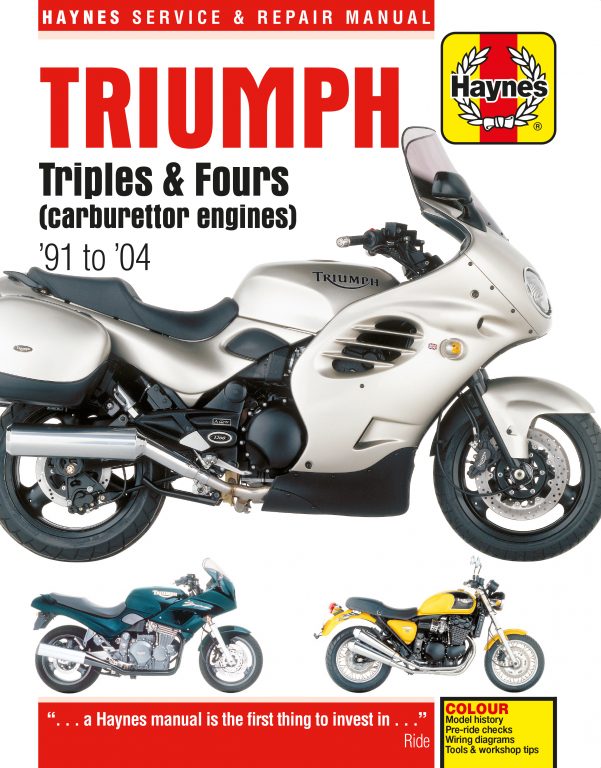 Haynes Manual Triumph Triples and Fours 1991 to 2004 Motorcycles