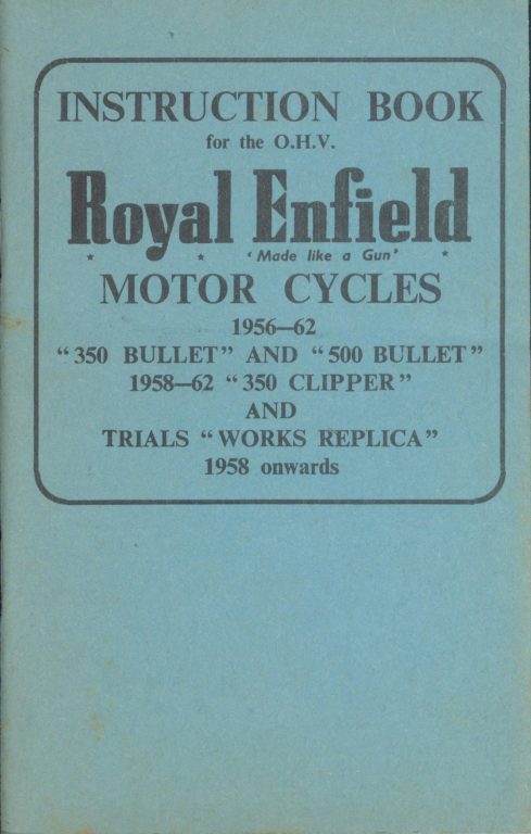 Royal Enfield Bullet Instruction Manual