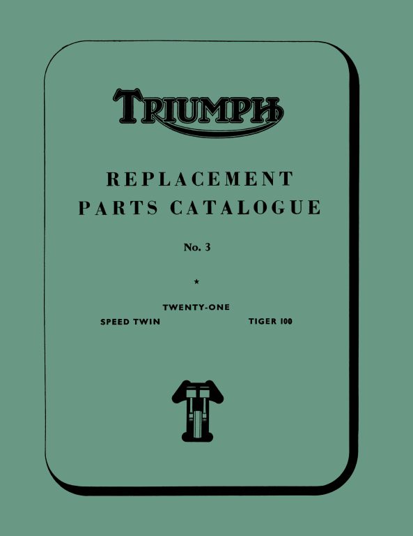 Triumph Parts Book 500 350 No 3 1959 to 1960(1)