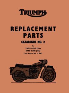 Triumph 350 500 arts book 1959-1960