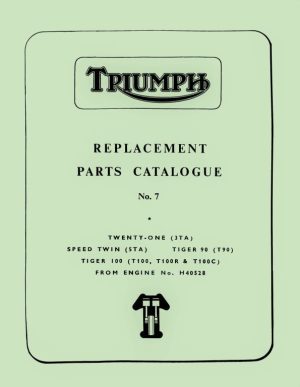 Triumph Tiger 100 Parts Book 1966