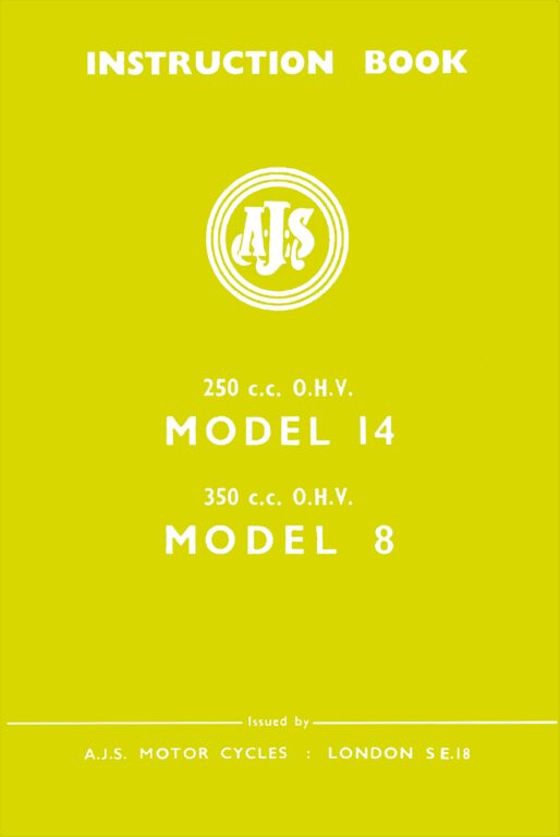 AJS model 14 and 8 Manual