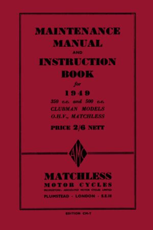 Matchless Maintenance Manual 1949