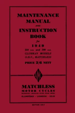 Matchless Maintenance Manual 1949
