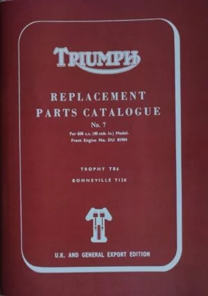 Triumph 650 Parts Book 1969 No 7