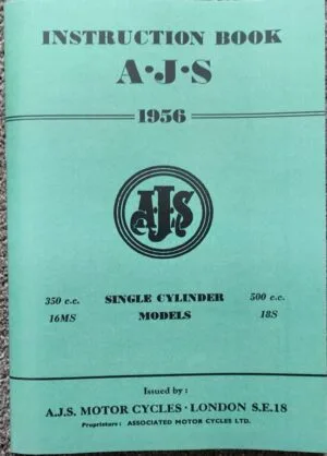 AJS Instruction Book 1956
